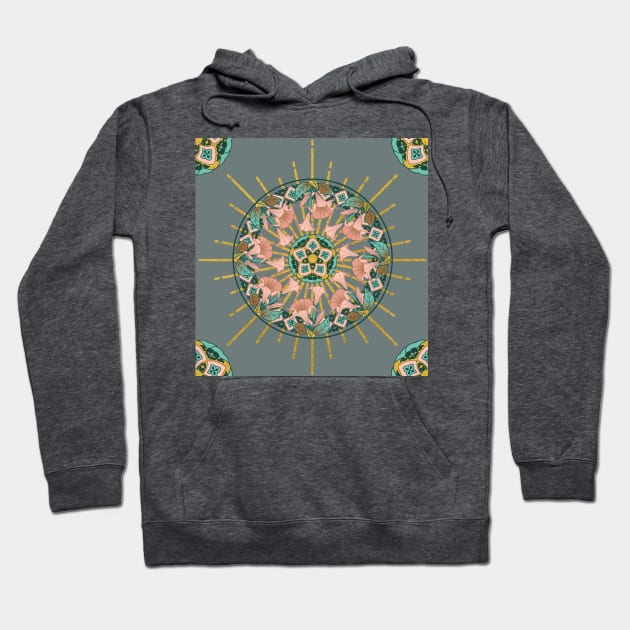 Angel's Trumpet Mandala Hoodie by Pamelandia